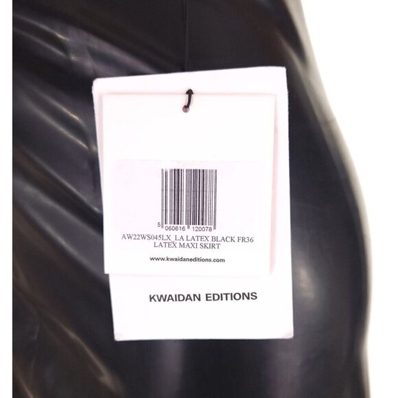 Kwaidan Editions Slit Maxi Skirt Size FR 36 US 4 S Black Rubber $1500 - Picture 12 of 16